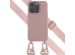 Selencia Coque silicone avec cordon amovible iPhone 14 Pro - Sand Pink