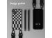 Selencia ﻿Coque design en silicone avec cordon amovible iPhone 13 - Irregular Check Black