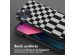 Selencia ﻿Coque design en silicone avec cordon amovible iPhone 13 - Irregular Check Black