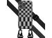 Selencia ﻿Coque design en silicone avec cordon amovible iPhone 13 Pro Max - Irregular Check Black