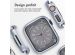 iMoshion Coque rigide à couverture complète Apple Watch Series 7 / 8 / 9 - 45 mm - Argent