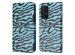 imoshion ﻿Étui de téléphone portefeuille Design Samsung Galaxy A52(s) (5G/4G) - Black Blue Stripes