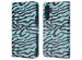 imoshion ﻿Étui de téléphone portefeuille Design Samsung Galaxy A14 (5G/4G) - Black Blue Stripes