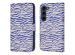 imoshion ﻿Étui de téléphone portefeuille Design Samsung Galaxy S23 - White Blue Stripes