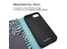 imoshion ﻿Étui de téléphone portefeuille Design iPhone SE (2022 / 2020) / 8 / 7 / 6(s) - Black Blue Stripes