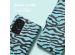 imoshion ﻿Étui de téléphone portefeuille Design Samsung Galaxy A53 - Black Blue Stripes