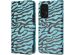 imoshion ﻿Étui de téléphone portefeuille Design Samsung Galaxy A53 - Black Blue Stripes