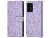 imoshion ﻿Étui de téléphone portefeuille Design Samsung Galaxy A53 - Purple White Flowers