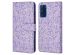 imoshion ﻿Étui de téléphone portefeuille Design Samsung Galaxy S20 FE - Purple White Flowers