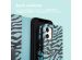 imoshion ﻿Étui de téléphone portefeuille Design iPhone 11 - Black Blue Stripes