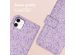 imoshion ﻿Étui de téléphone portefeuille Design iPhone 11 - Purple White Flowers