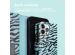 imoshion ﻿Étui de téléphone portefeuille Design iPhone 12 (Pro) - Black Blue Stripes