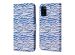 imoshion ﻿Étui de téléphone portefeuille Design Samsung Galaxy A41 - White Blue Stripes