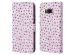 imoshion ﻿Étui de téléphone portefeuille Design Samsung Galaxy S8 - Purple Flowers