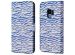 imoshion ﻿Étui de téléphone portefeuille Design Samsung Galaxy S9 - White Blue Stripes