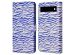 iMoshion ﻿Étui de téléphone portefeuille Design Google Pixel 6a - White Blue Stripes