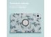 imoshion Coque tablette Design rotatif à 360° Samsung Galaxy Tab A9 8.7 pouces - Flowers