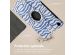 iMoshion Coque tablette Design rotatif à 360° Samsung Galaxy Tab A9 Plus - White Blue Stripes