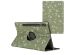 iMoshion Coque tablette Design rotatif à 360° Samsung Galaxy Tab S9 Plus - Green Flowers