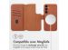 Accezz Étui de téléphone portefeuille en cuir 2-en-1 avec MagSafe Samsung Galaxy S23 FE - Sienna Brown