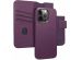 Accezz Étui de téléphone portefeuille en cuir 2-en-1 avec MagSafe iPhone 15 Pro Max - Heath Purple