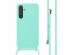 imoshion Coque en silicone avec cordon Samsung Galaxy A35 - Menthe verte