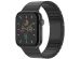 Selencia Bracelet à maillons en acier inoxydable Apple Watch Series 1-9 / SE - 38/40/41 mm / Series 10 - 42 mm - Noir