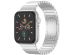 Selencia Bracelet à maillons en acier inoxydable Apple Watch Series 1-9 / SE - 38/40/41 mm / Series 10 - 42 mm - Argent