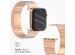 Selencia Bracelet à maillons en acier inoxydable Apple Watch Series 1-9 / SE - 38/40/41 mm / Series 10 - 42 mm - Rose Dorée