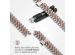 Selencia Bracelet Metallique Jubilee pour l'Apple Watch Series 1-9 / SE - 38/40/41 mm / Series 10 - 42 mm - Argent et Rose Dorée