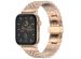 Selencia Bracelet Metallique Jubilee pour l'Apple Watch Series 1-9 / SE - 38/40/41 mm / Series 10 - 42 mm - Rose Dorée