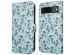 imoshion Étui de téléphone portefeuille Design Google Pixel 8a - Blue Flowers