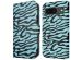 imoshion Étui de téléphone portefeuille Design Google Pixel 8a - Black Blue Stripes