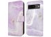 imoshion Étui de téléphone portefeuille Design Google Pixel 8a - Purple Marble