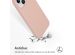 Accezz Coque Liquid Silicone iPhone 15 - Rose