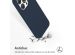 Accezz Coque Liquid Silicone iPhone 15 Pro - Bleu foncé