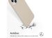 Accezz Coque Liquid Silicone iPhone 15 Plus - Stone