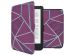 imoshion Design Slim Hard Sleepcover Kobo Clara 2E / Tolino Shine 4 - Bordeaux Graphic