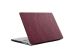 Selencia Coque en velours MacBook Pro 13 pouces (2020 / 2022) - A2289 / A2251 - Rouge foncé