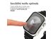 imoshion Coque rigide à couverture complète pour Apple Watch Series 1 / 2 / 3 - 38 mm - Starlight