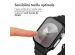 imoshion Coque rigide brillante à couverture complète pour Apple Watch Series 1 / 2 / 3 - 38 mm - Noir