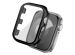 imoshion Coque rigide brillante à couverture complète pour Apple Watch Series 1 / 2 / 3 - 38 mm - Noir