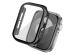 imoshion Coque rigide brillante à couverture complète pour Apple Watch Series 4 / 5 / 6 / SE - 40 mm - Noir