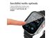 imoshion Coque rigide brillante à couverture complète pour Apple Watch Ultra / Ultra 2 - 49 mm - Argent