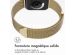 imoshion Bracelet magnétique milanais Apple Watch Series 1-10 / SE / Ultra (2) - 42/44/45/46/49 mm - Taille M - Champagne