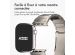Accezz Bracelet en acier Titane mat pour l'Apple Watch Series 1-9 / SE - 38/40/41 mm - Titane