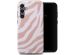Selencia Coque arrière Vivid Samsung Galaxy S23 FE - Colorful Zebra Old Pink