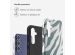 Selencia Coque arrière Vivid Samsung Galaxy S23 FE - Colorful Zebra Pine Blue