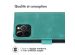 imoshion Etui de téléphone portefeuille avec cordon iPhone 12 (Pro) - Turquoise