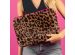 imoshion Pochette ordinateur Fluffy 15-16 pouces - Leopard Pink